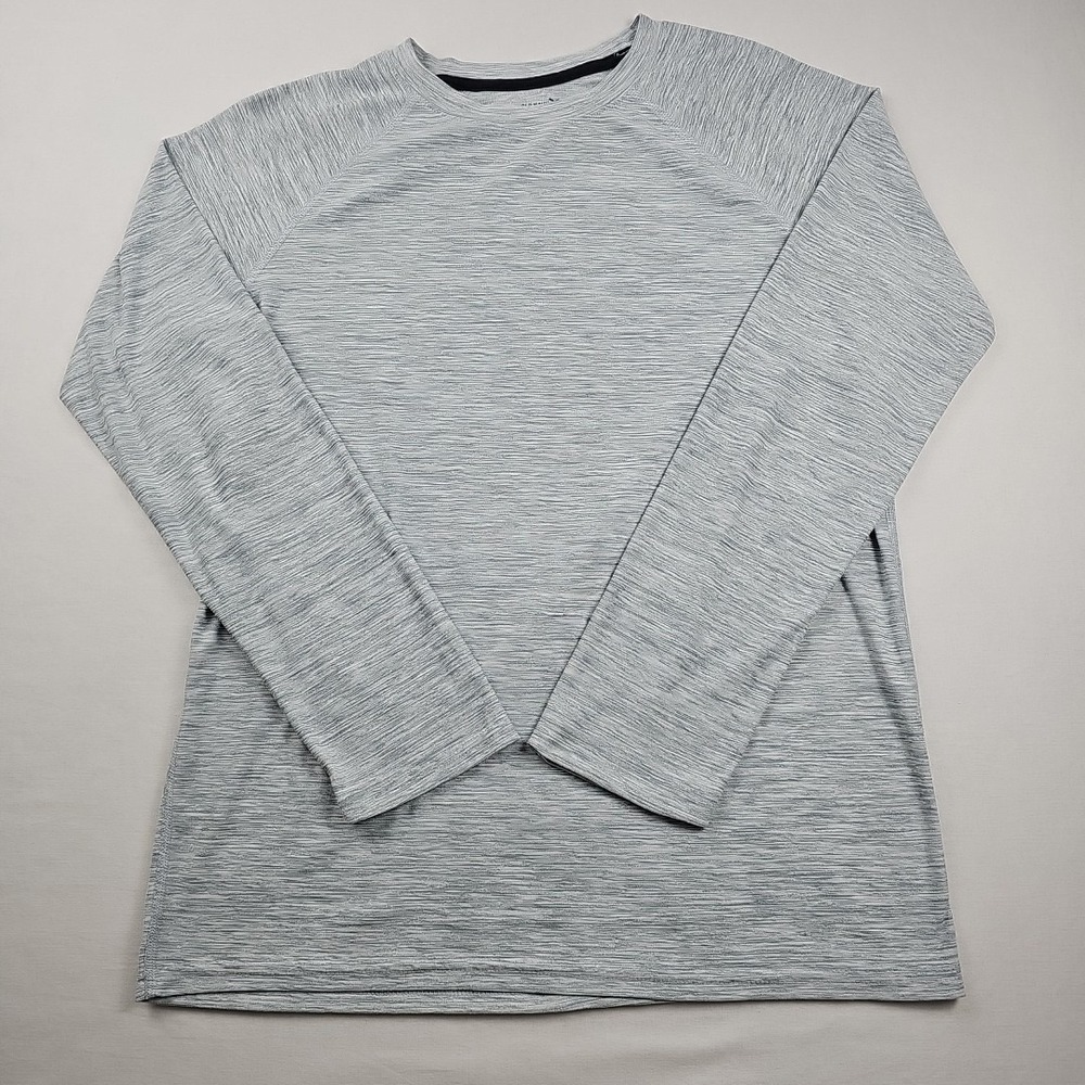Old Navy Active Boys Breathe On Long Sleeve T-Shirt Size XXL (18) Light Greyβ